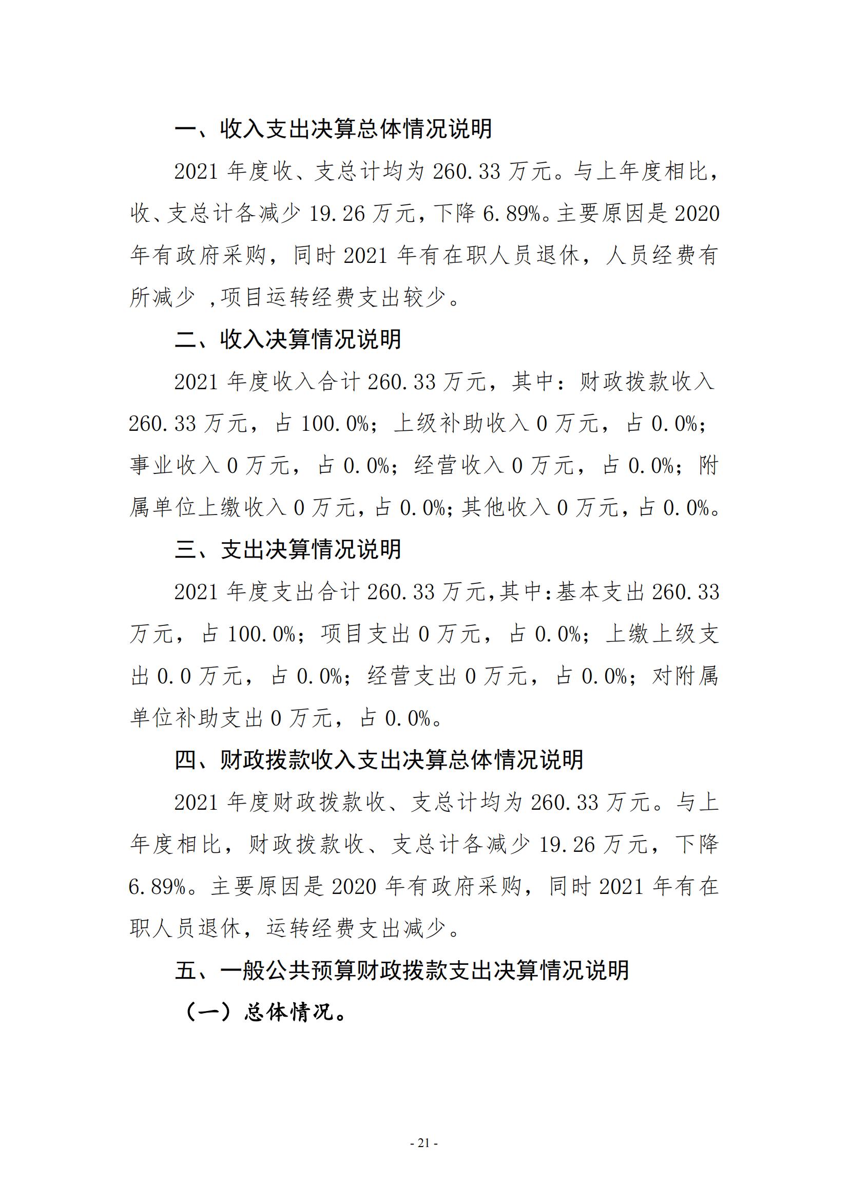 2021年度新乡市干部休养所决算公开说明_20