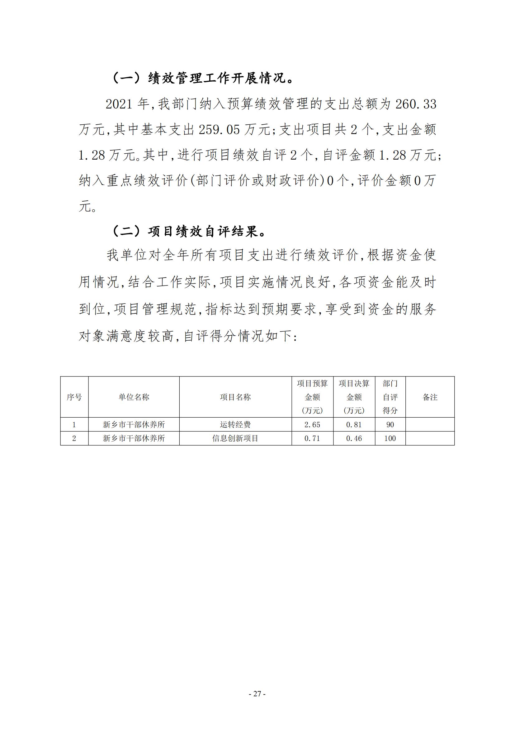 2021年度新乡市干部休养所决算公开说明_26