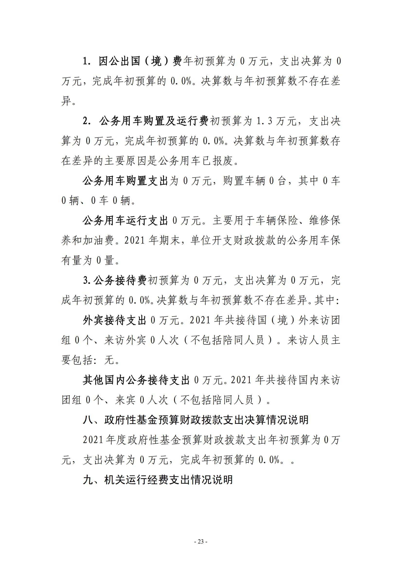 2021年度新乡市南干道干休所决算公开说明_22